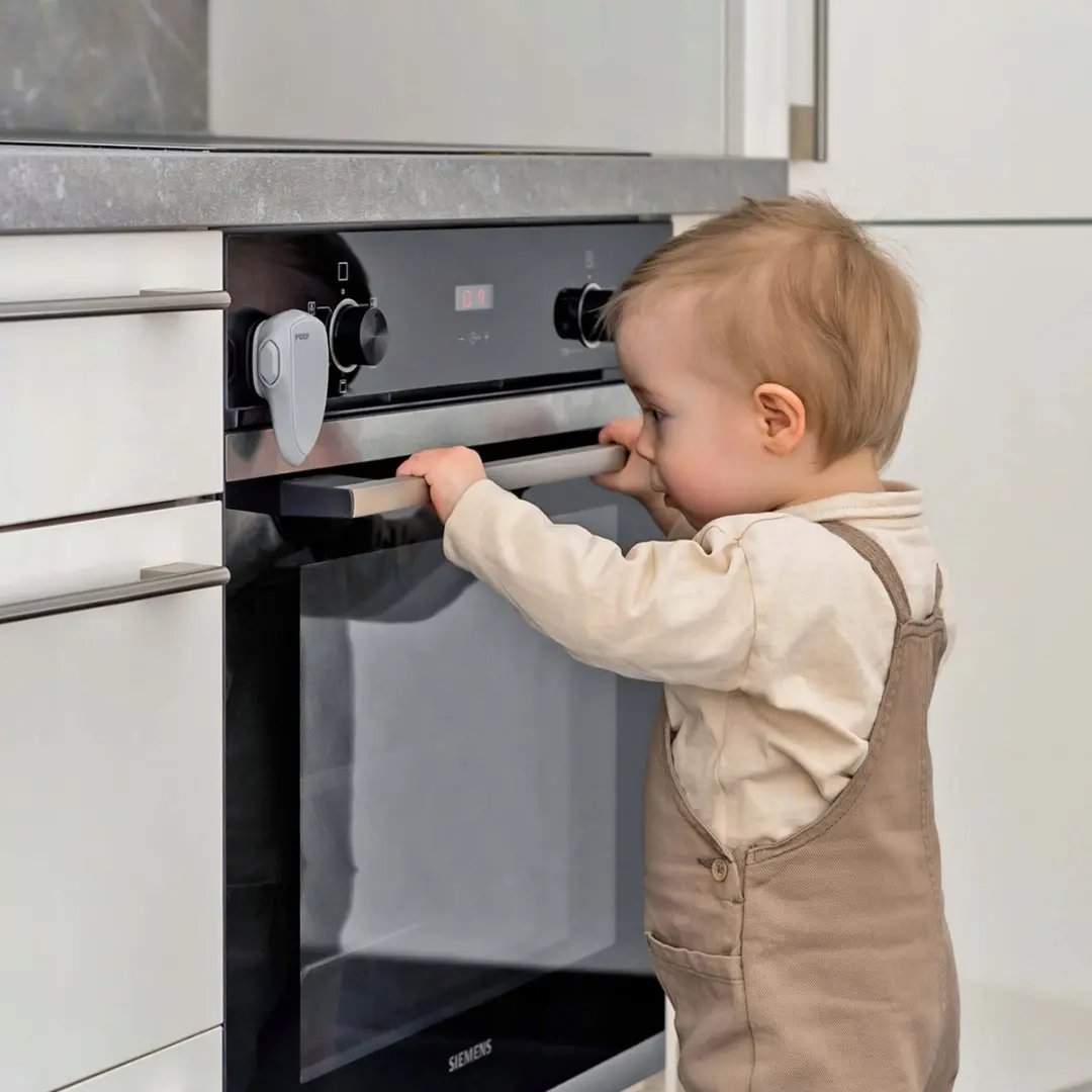 Reer Oven Deurbeveiliging Grijs - Zelfklevend