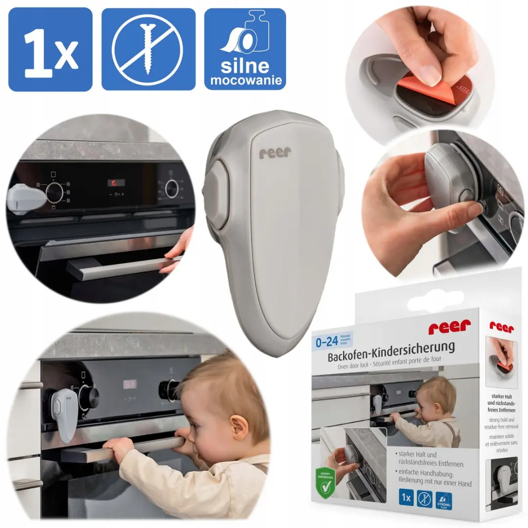 Reer Oven Deurbeveiliging Grijs