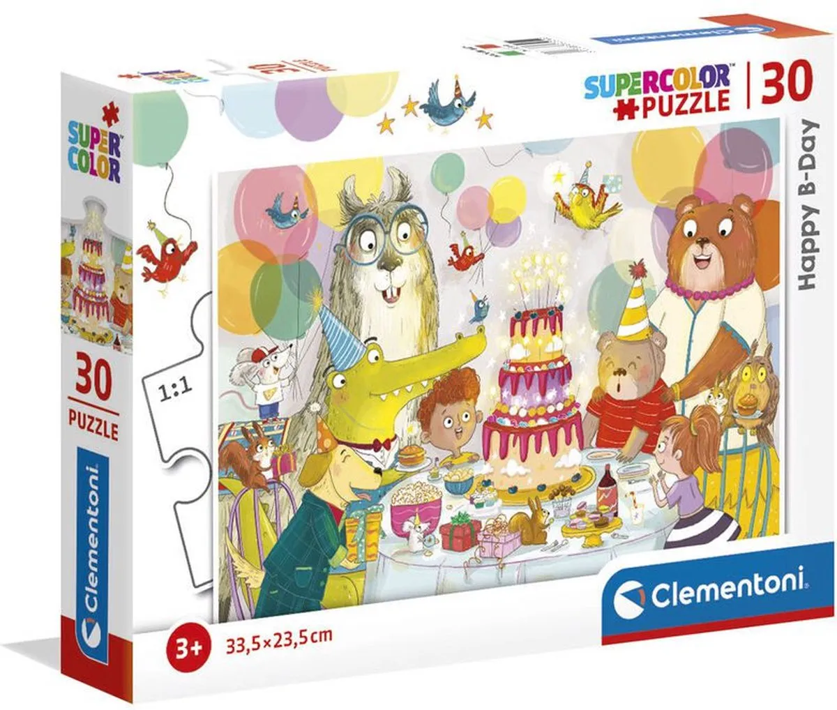 Clementoni Happy B-Day Kinderpuzzel 30 Stuks