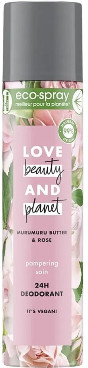 Love Beauty and Planet Murumuru Butter Deospray 75ml - 10 Stuks