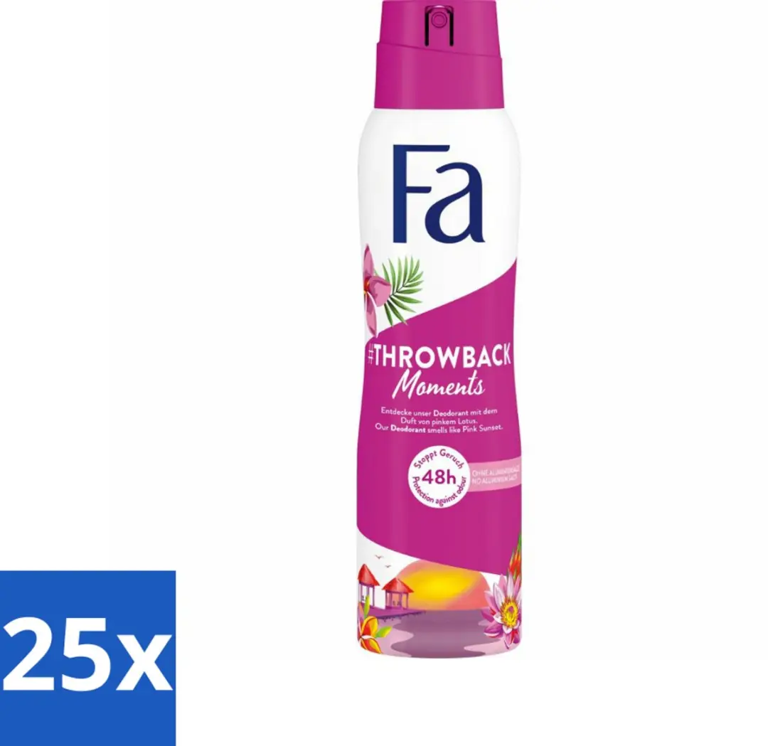 Fa Deodorant Spray Throwback Moments Roze Lotus 150ml
