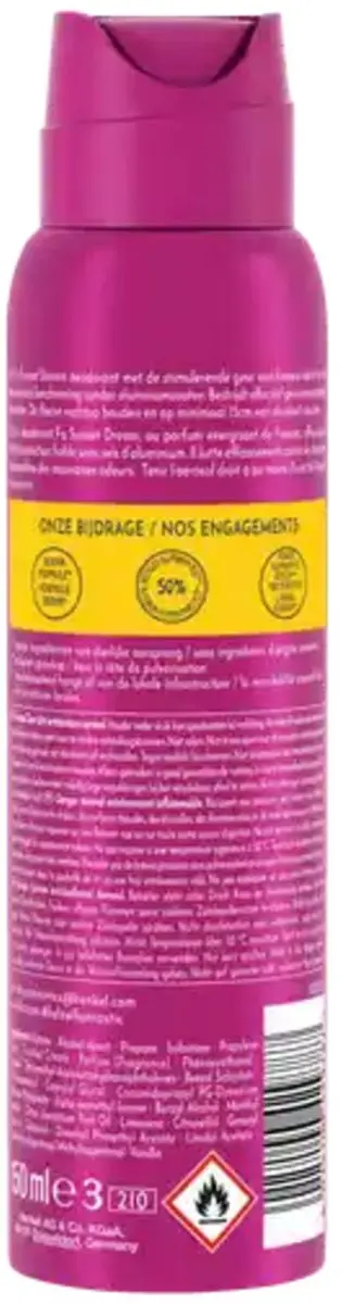 Fa Deodorant Spray Throwback Moments Roze Lotus 150ml - 25 Stuks