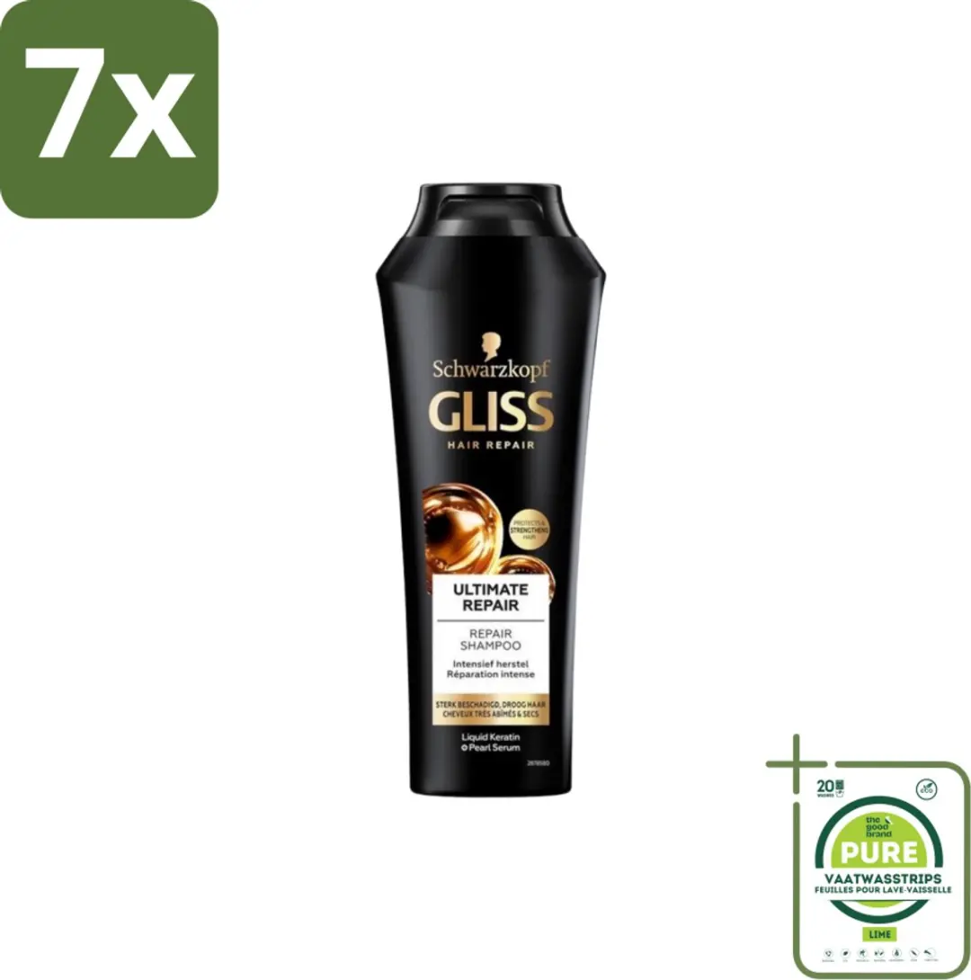 Gliss Kur Ultimate Repair Shampoo 1750ml - 7x250ml