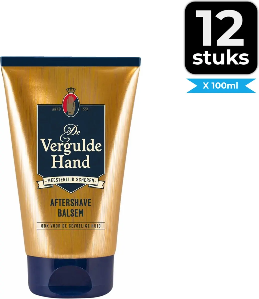 Vergulde Hand Aftershave Balsem 100ml - 12 Stuks