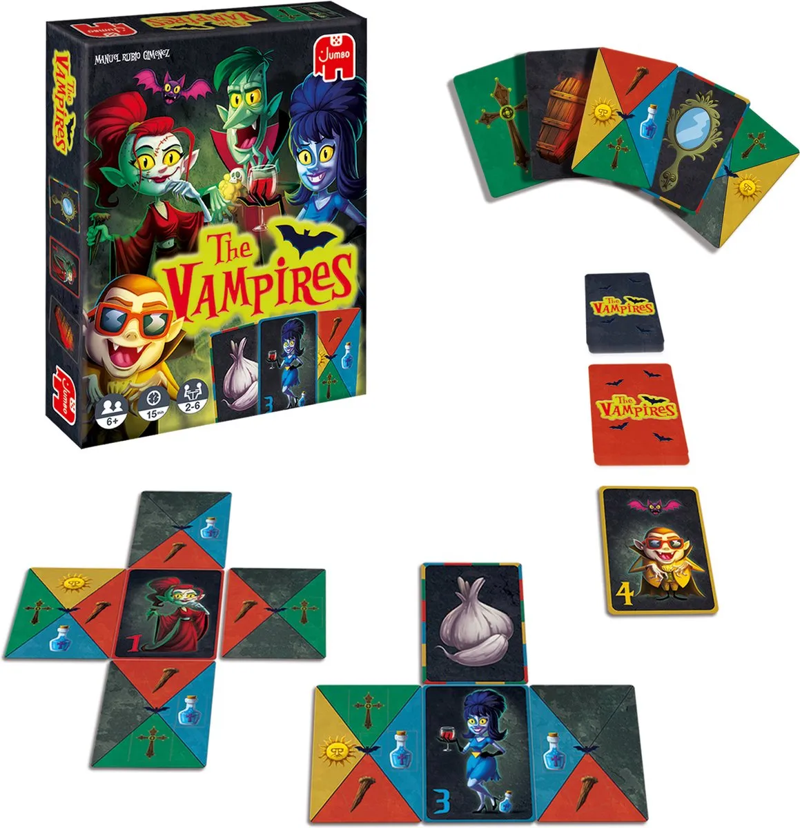 Jumbo The Vampires Kaartspel - 6 Spelers