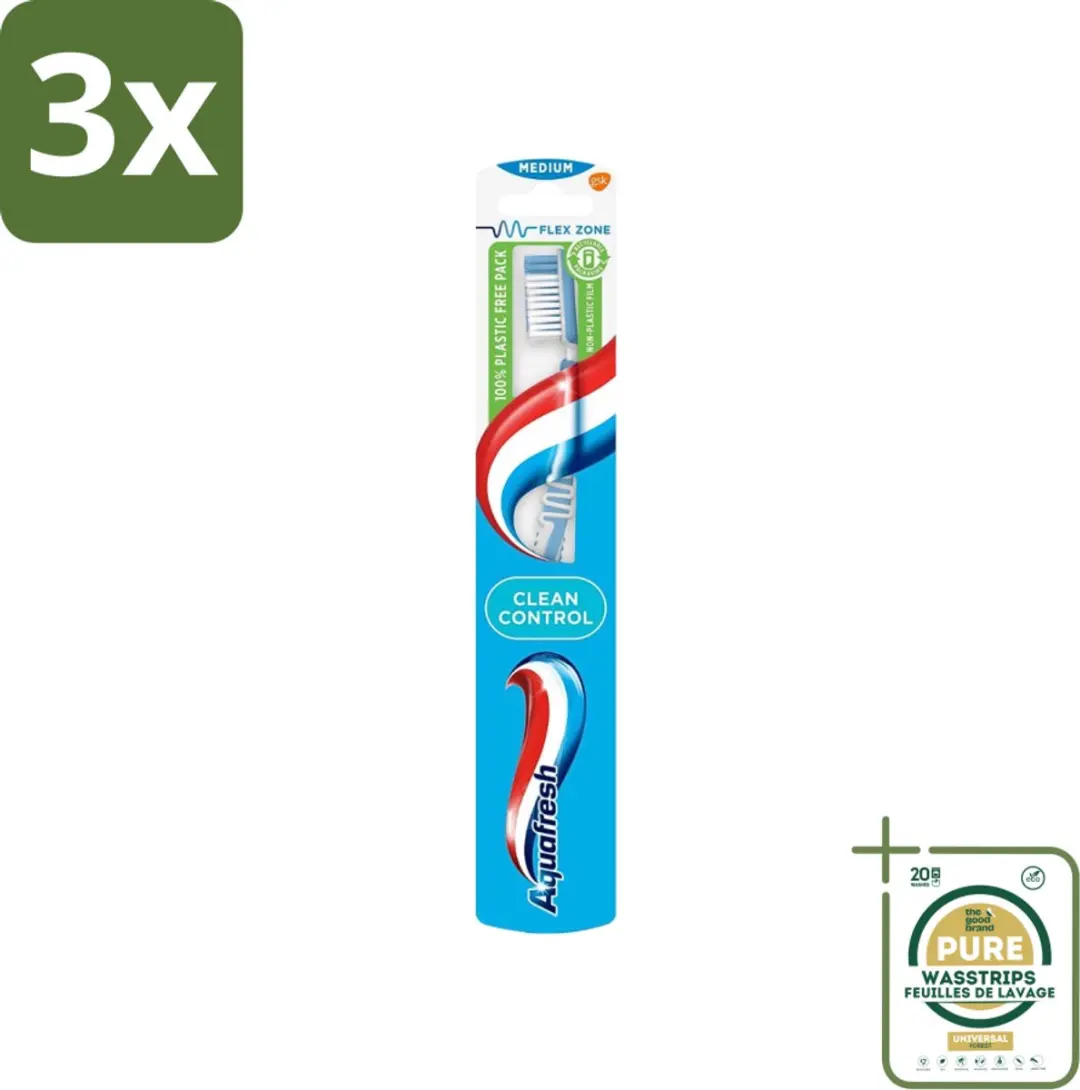 Aquafresh Clean Control Medium Tandenborstels