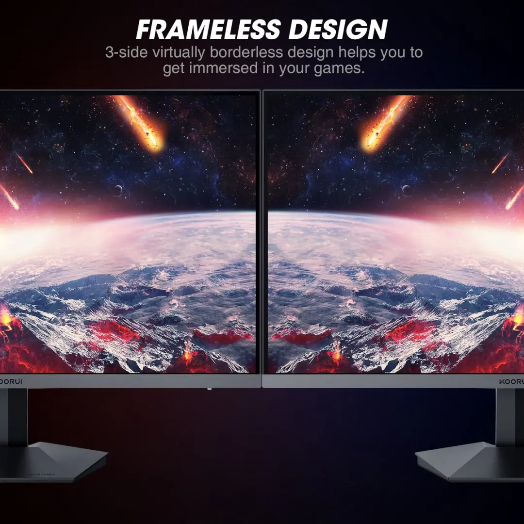 Koorui 24E3 Gaming Monitor 24" - FHD 165Hz - 1ms - Zwart