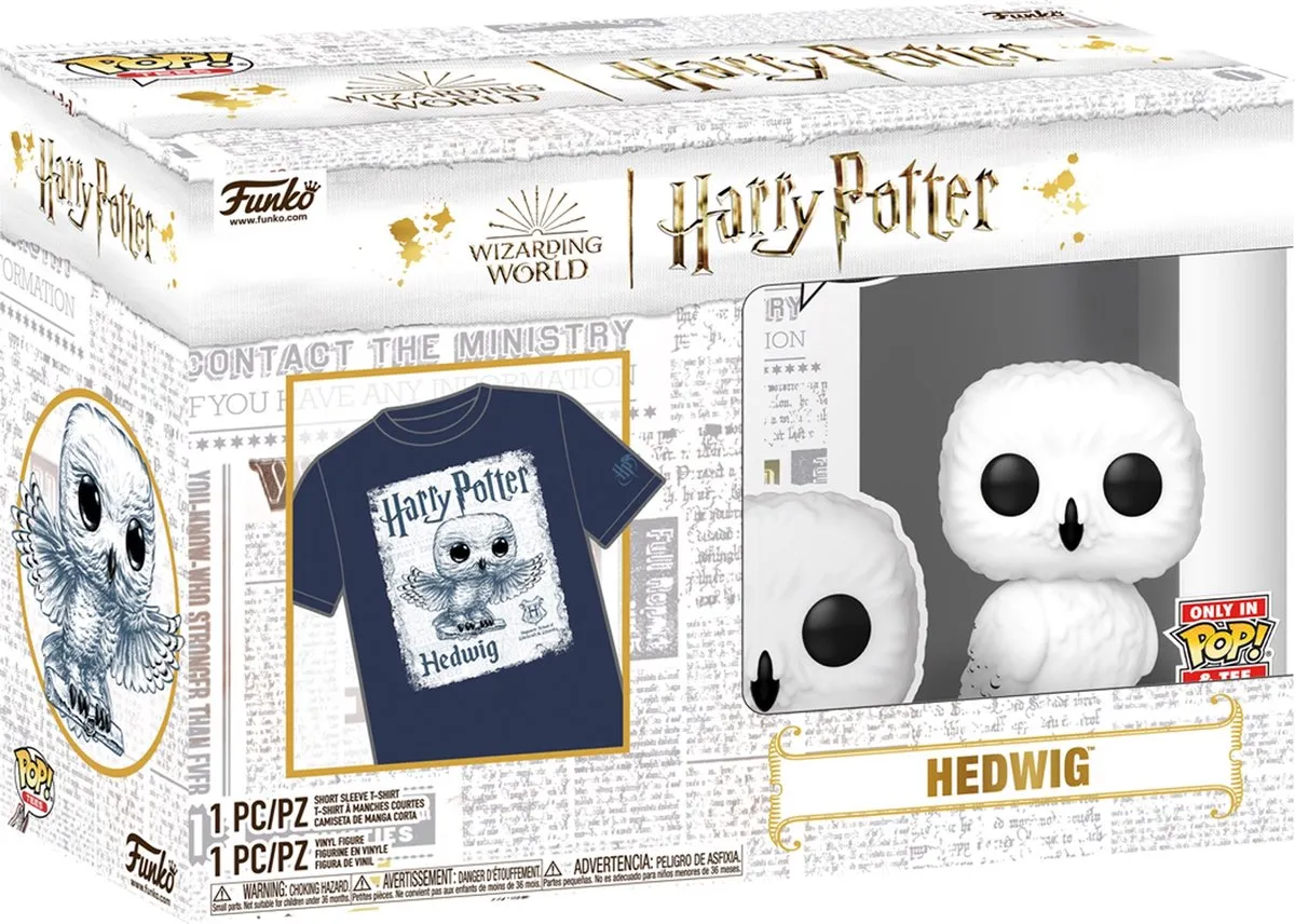 Funko Harry Potter POP! Hedwig & T-shirt Set - XL