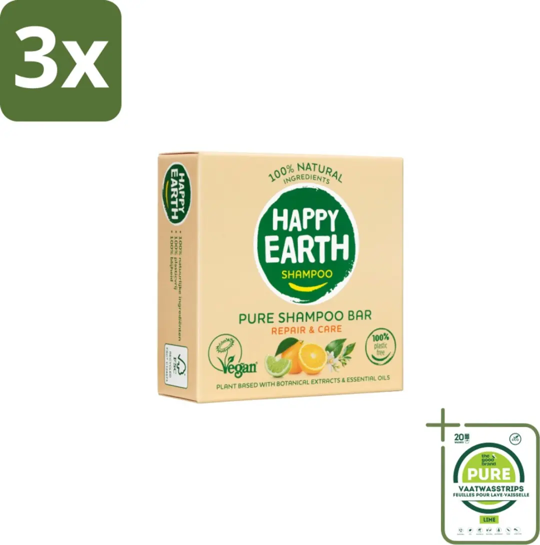 Happy Earth Repair & Care Shampoo Bar 210g