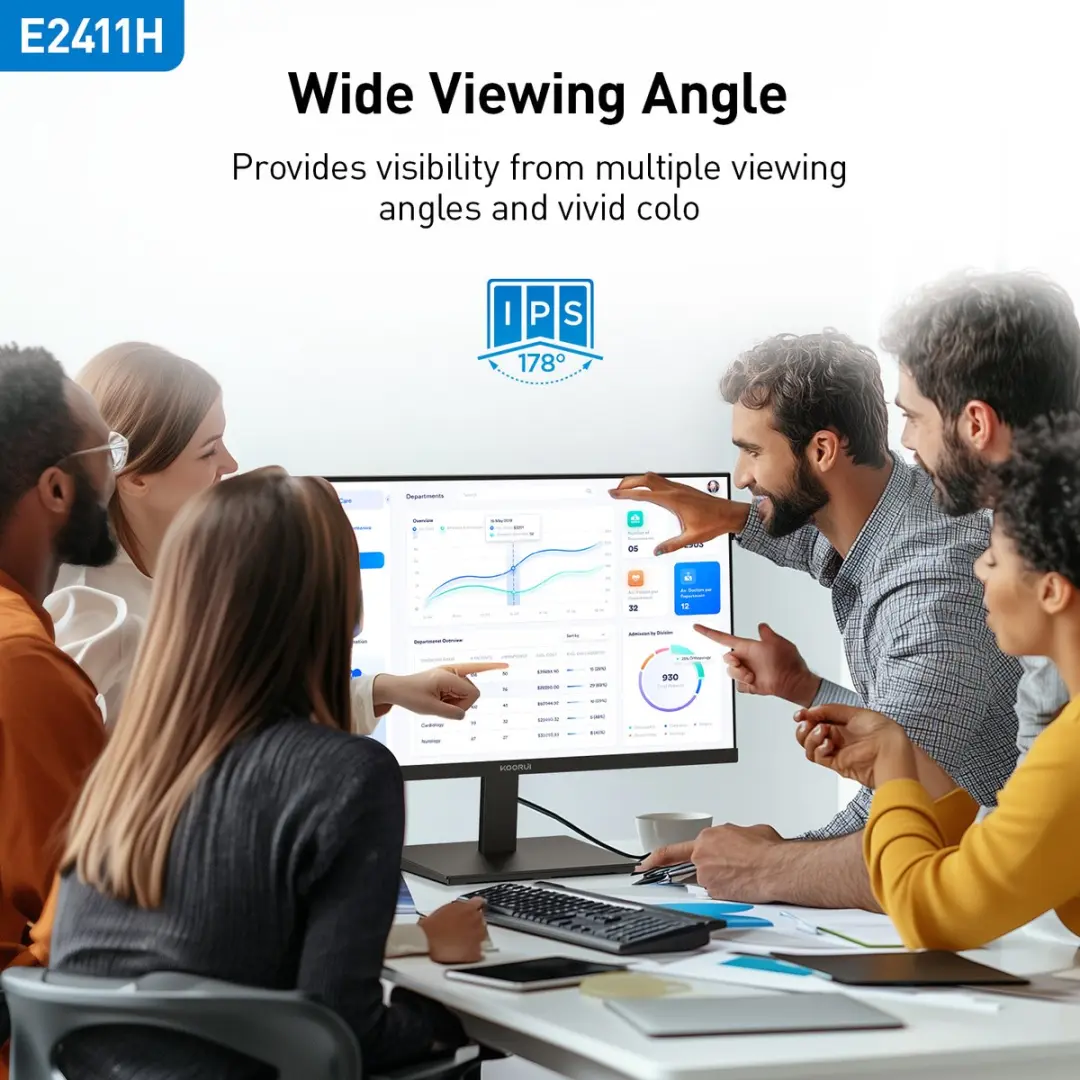 Koorui E2411H Monitor 24" - 120Hz FHD IPS - Zwart