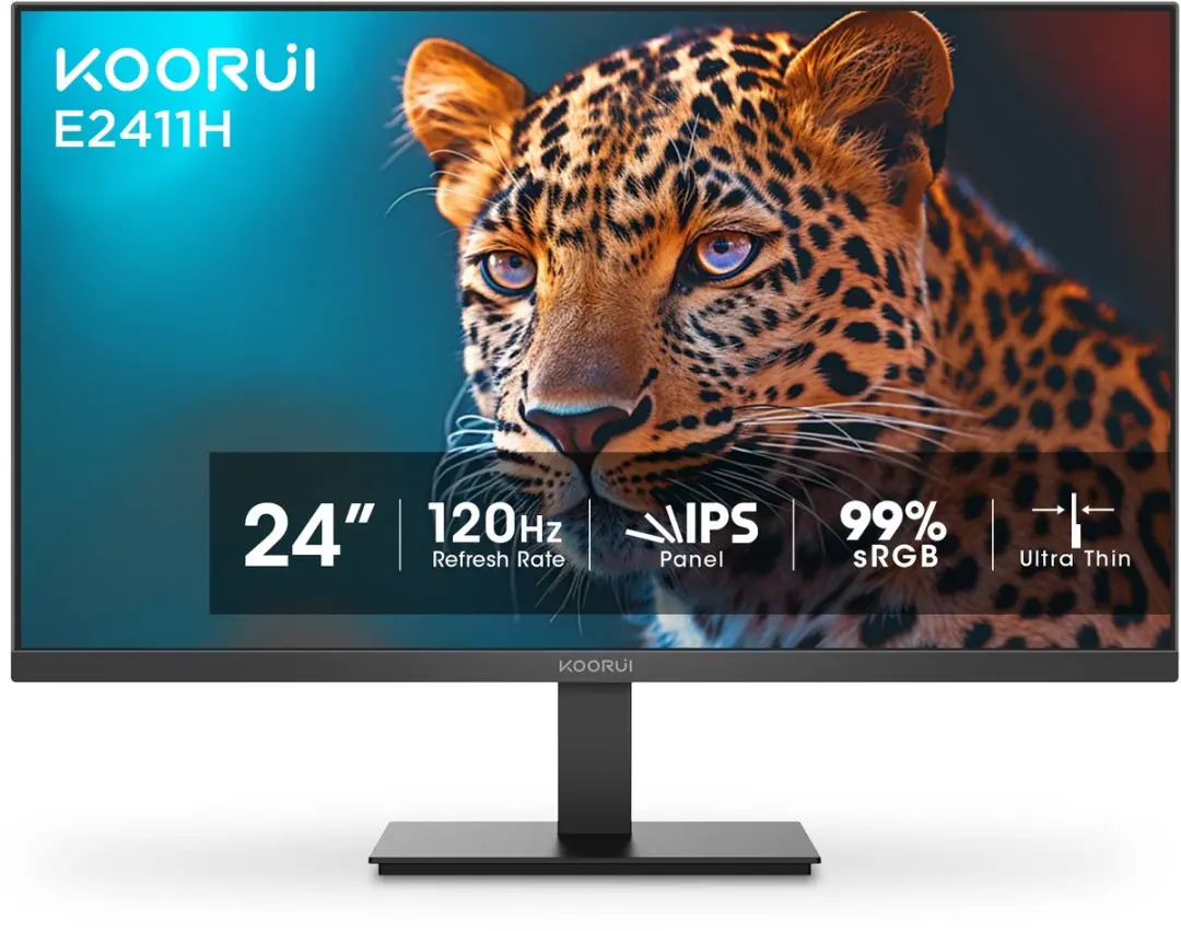 Koorui E2411H Monitor 24" - 120Hz FHD IPS - Zwart