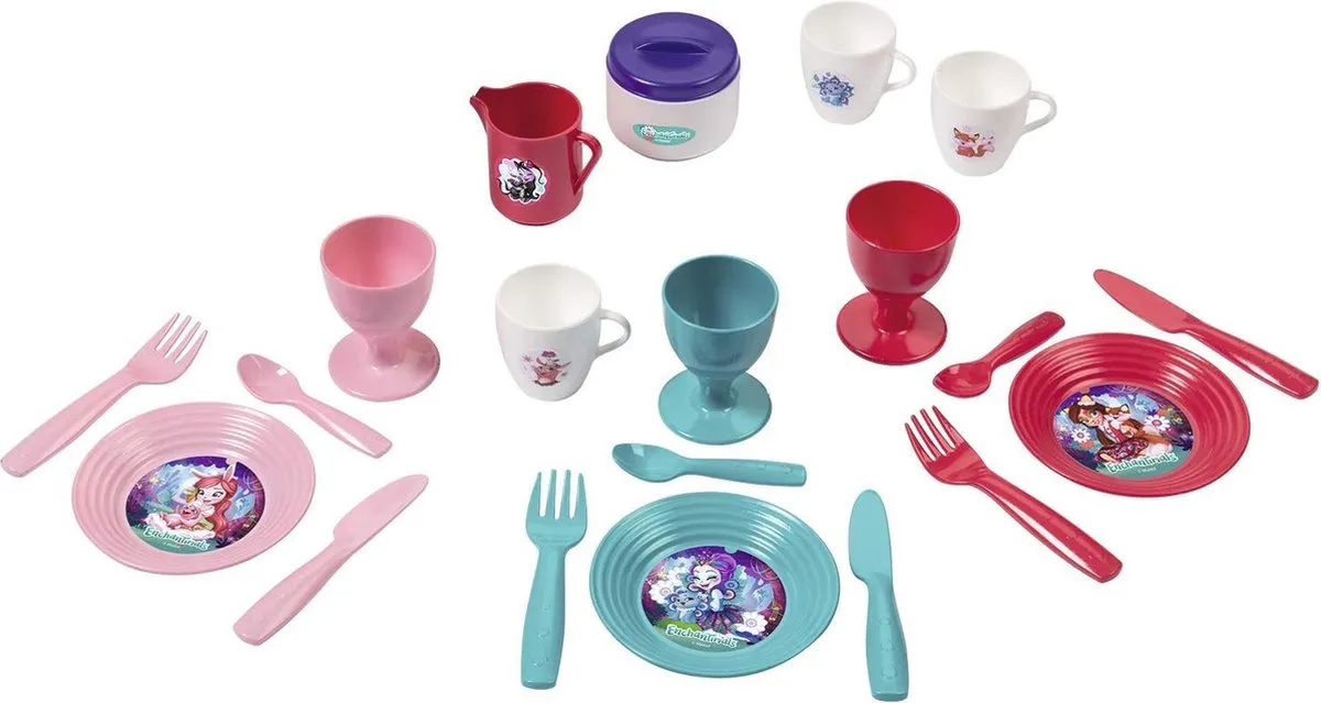 Smoby Enchantimals Picknickset - Roos - 21-delig