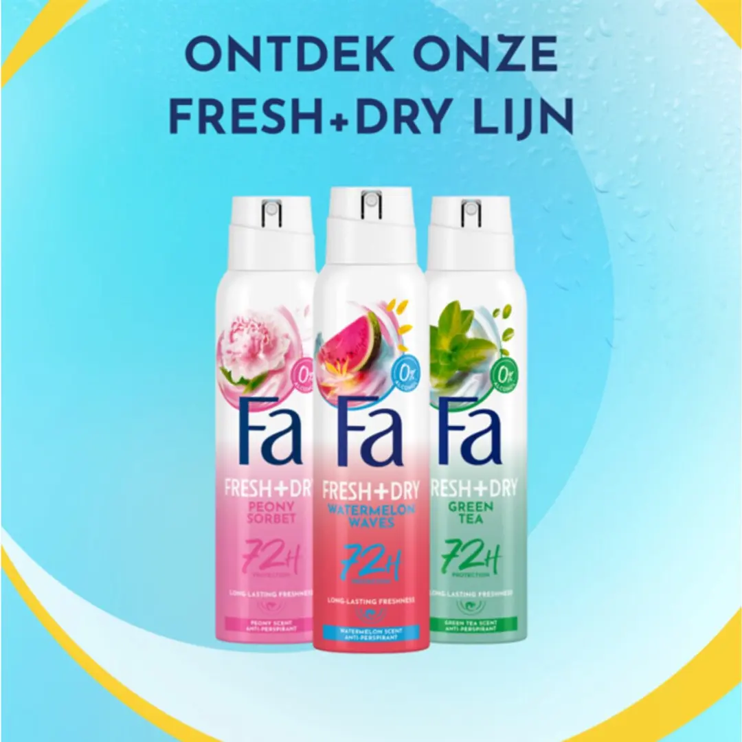 Fa Deodorant Spray Fiji Dream 150ml - 20 Stuks - Watermeloen/Ylang Ylang