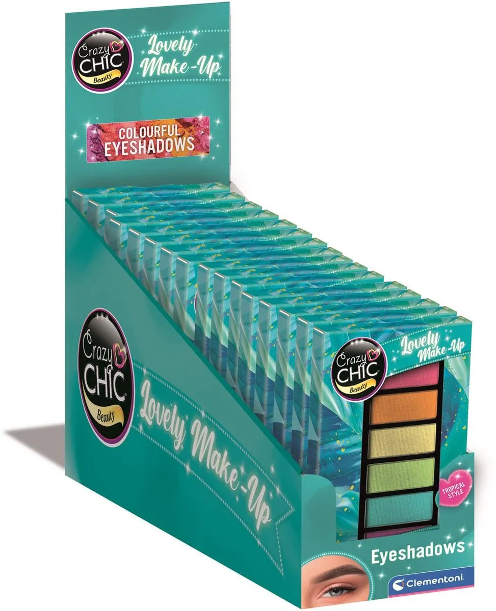 Clementoni Cazy Chic Oogschaduw - 6 Kleuren Tropical