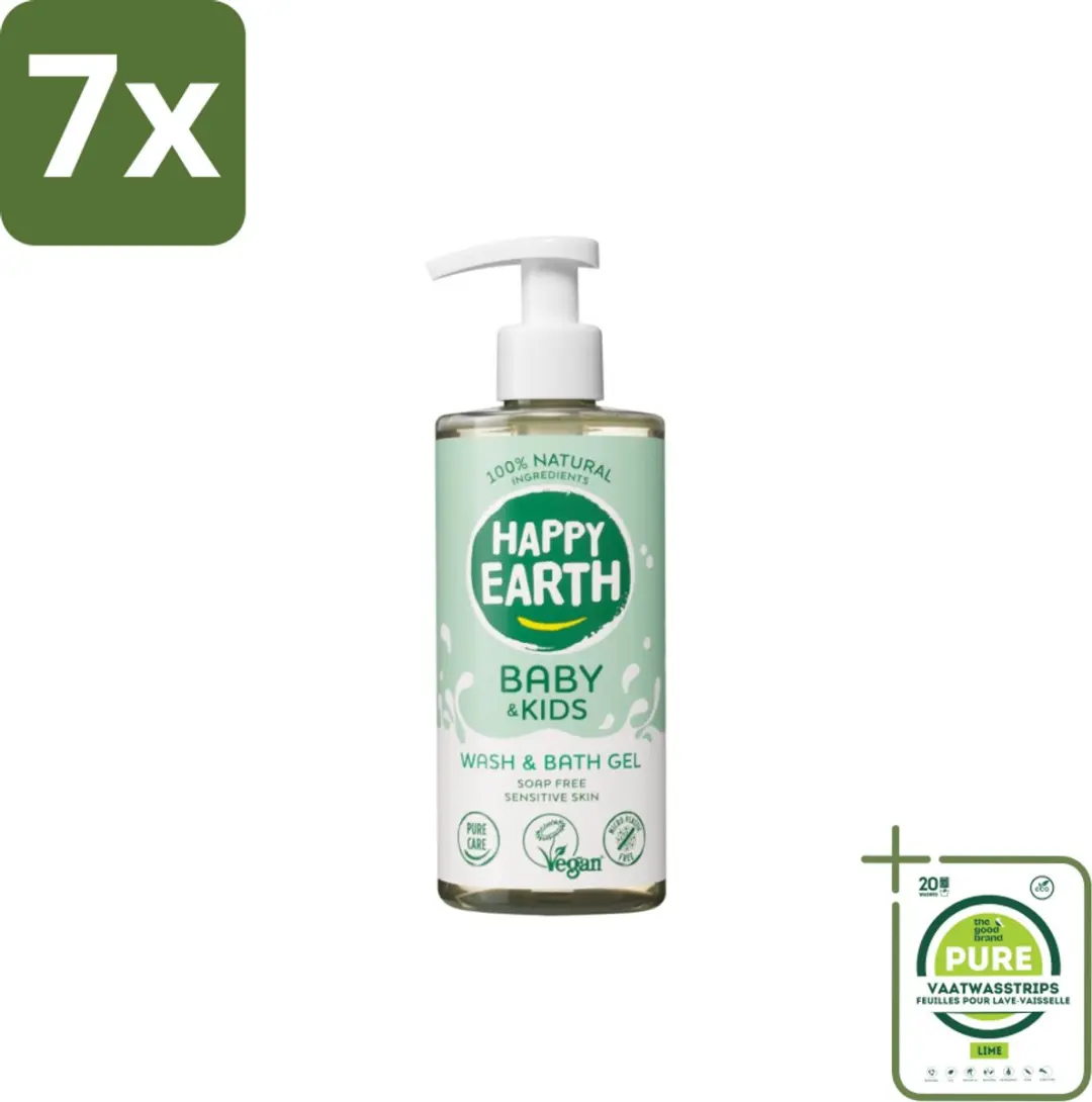Happy Earth Was & Badgel Babywasgel 300ml