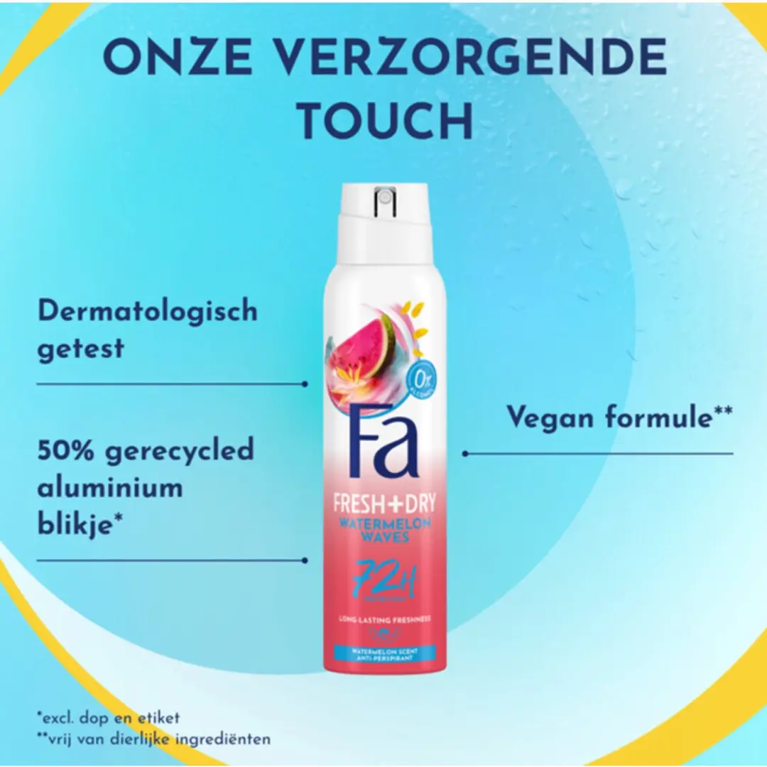 Fa Deodorant Spray Fiji Dream 150ml - 24 Stuks - Watermeloen/Ylang Ylang