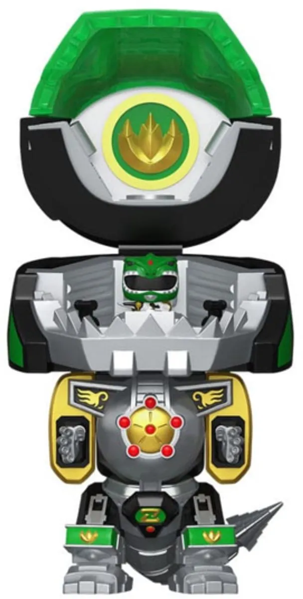 Funko Hasbro Bitty POP! PR-Dragon Zord met Groene Ranger - 11,7 cm - afbeelding 5 van 6