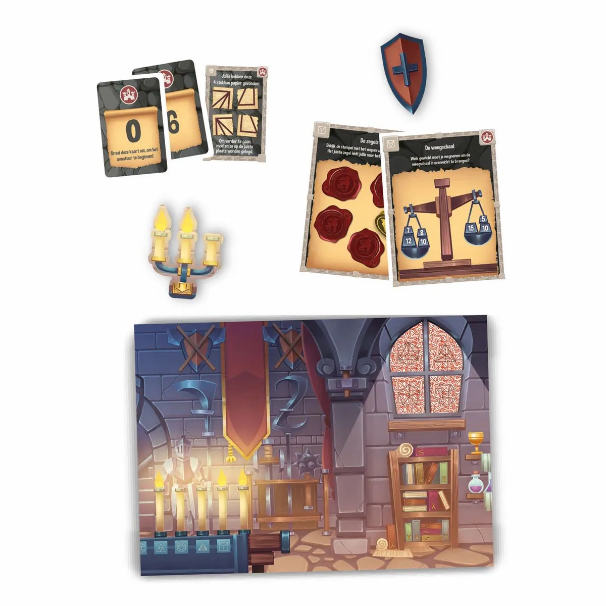 Clementoni Escape Game Het Vervloekte Kasteel Bordspel - 6 Spelers