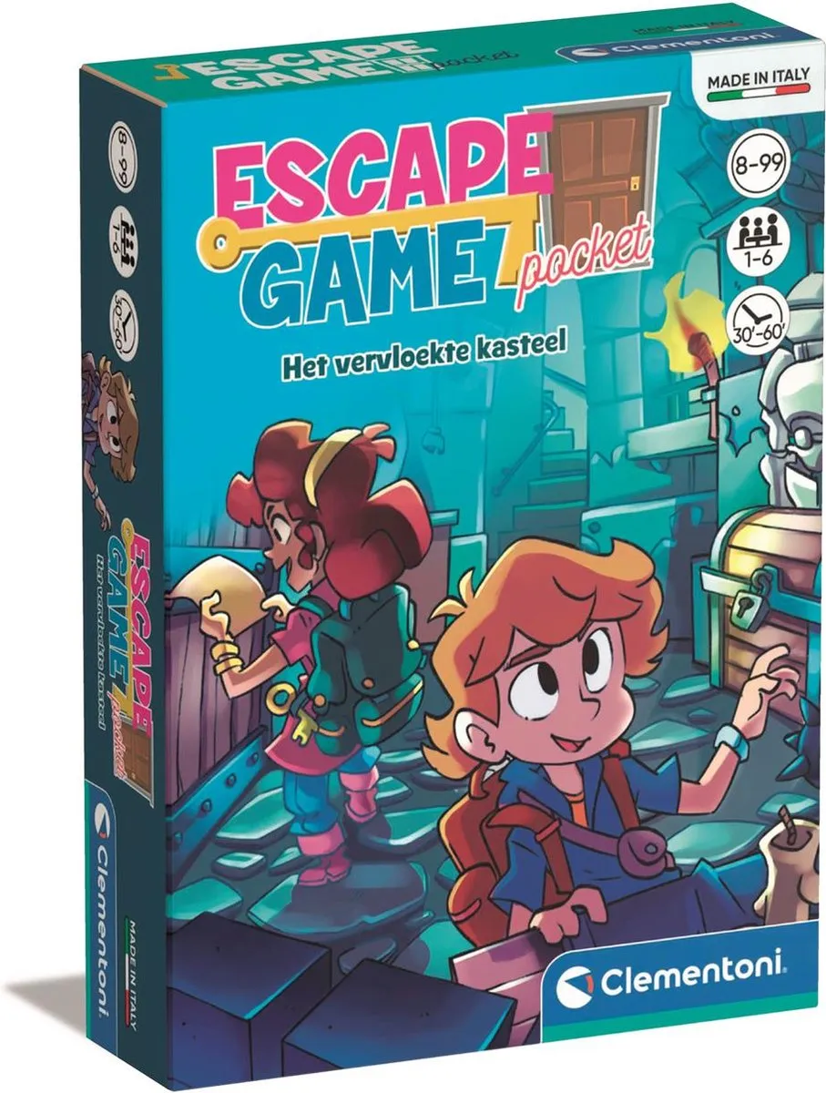 Clementoni Escape Game Het Vervloekte Kasteel Bordspel - 6 Spelers