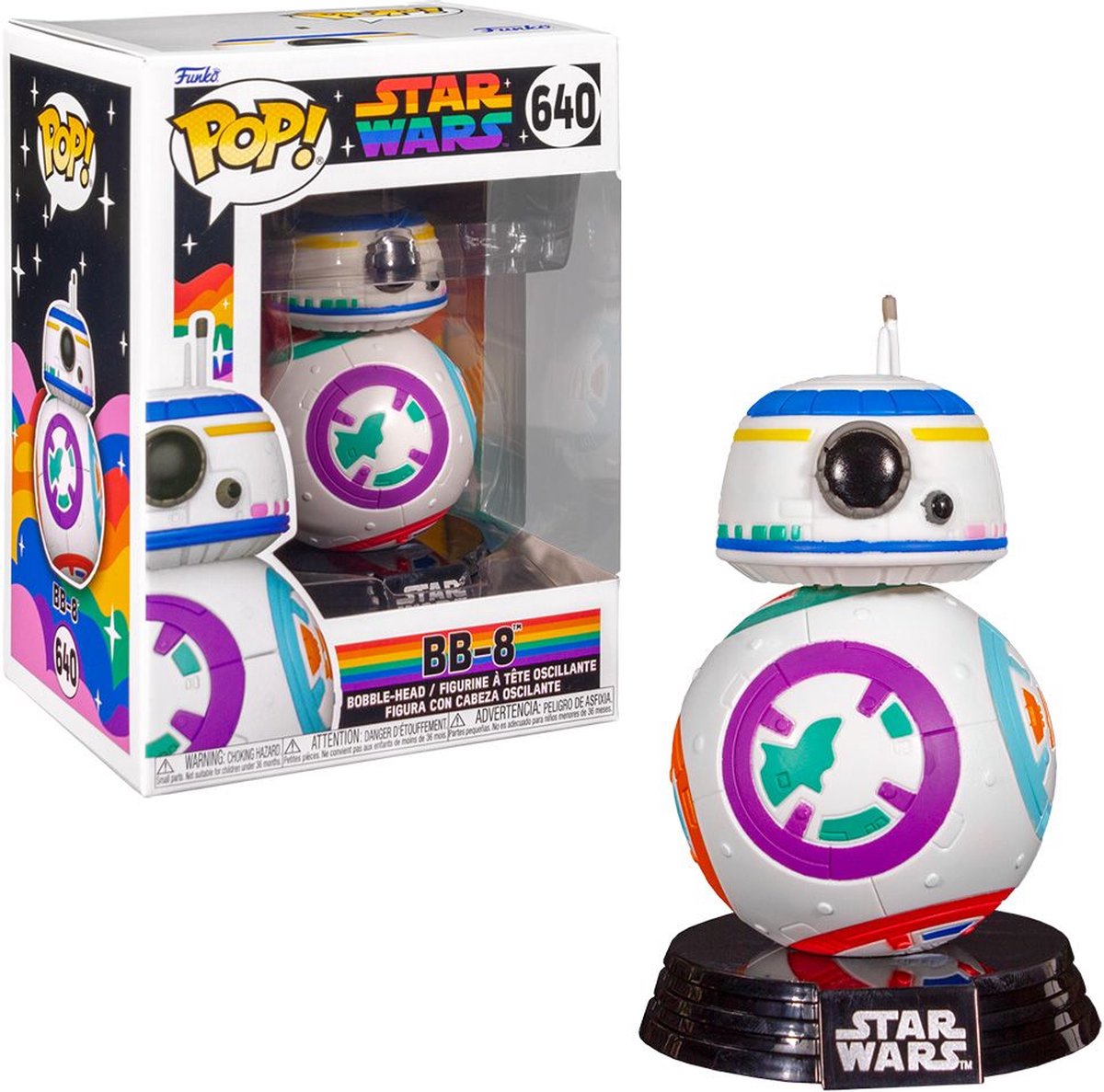 Funko Star Wars - POP! Pride BB-8 9 cm Verzamelfiguur - Multicolours