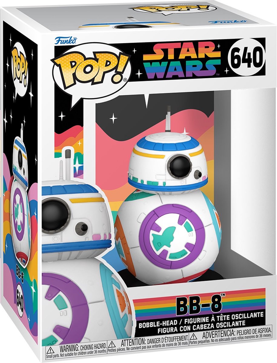 Funko Star Wars - POP! Pride BB-8 9 cm Verzamelfiguur - Multicolours