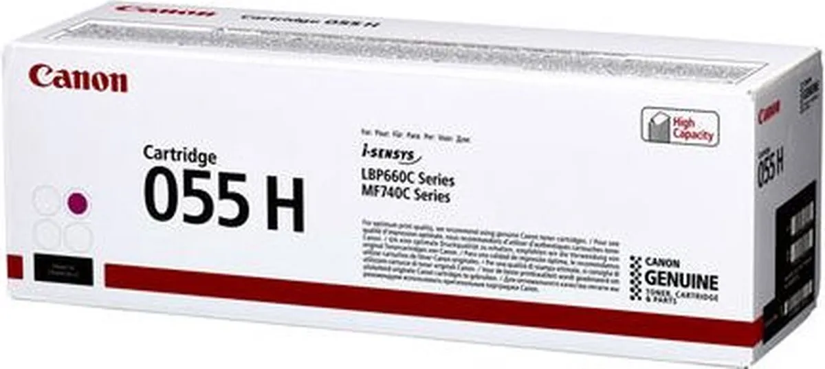 Canon 055H Toner Magenta - 25.300 pagina's