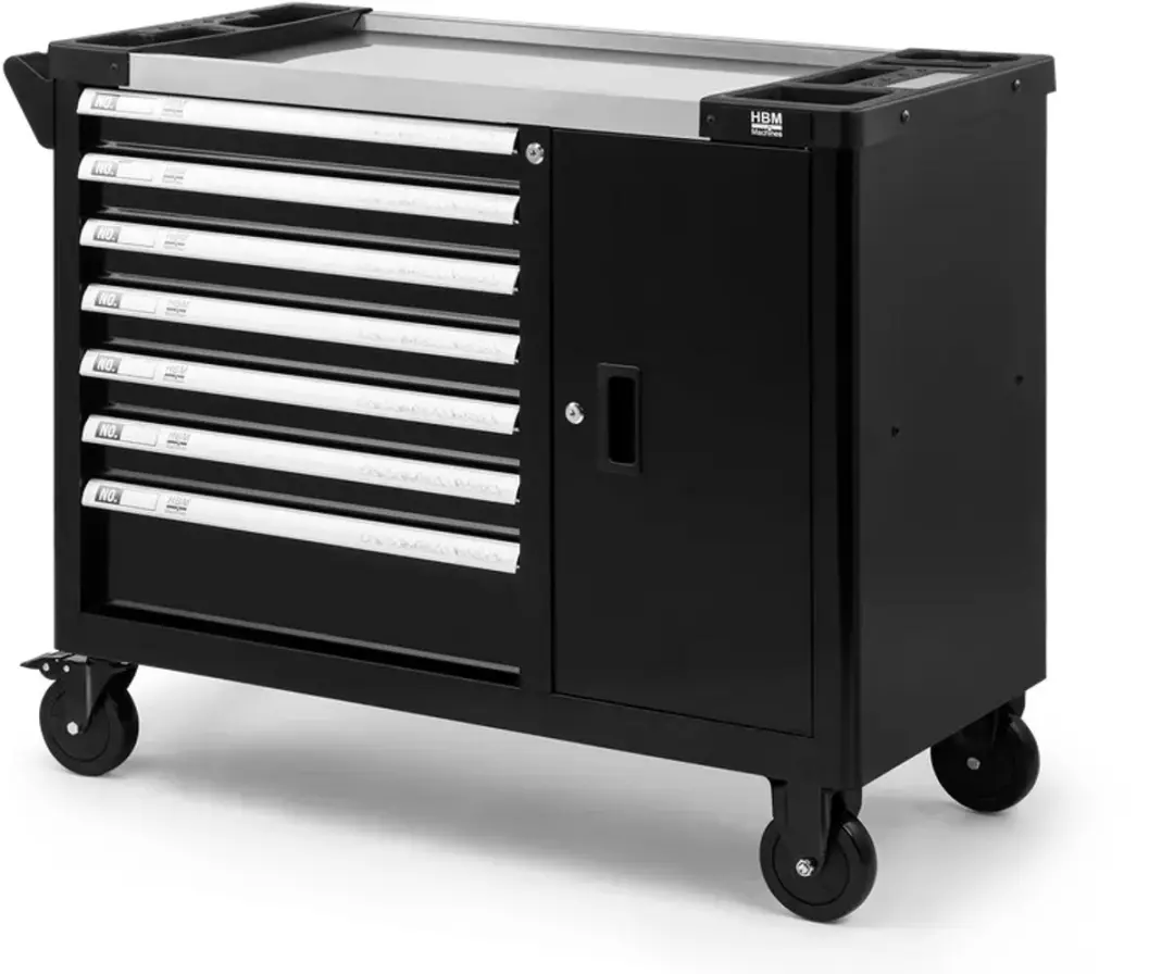HBM Gevulde Gereedschapswagen XL - 274-delig - Zwart