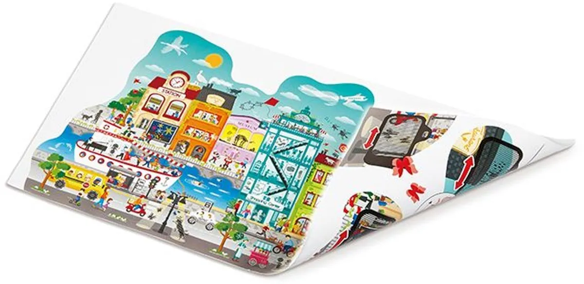 Hape Animiertes Stadt Puzzle 50 Stuks - Veelkleurig
