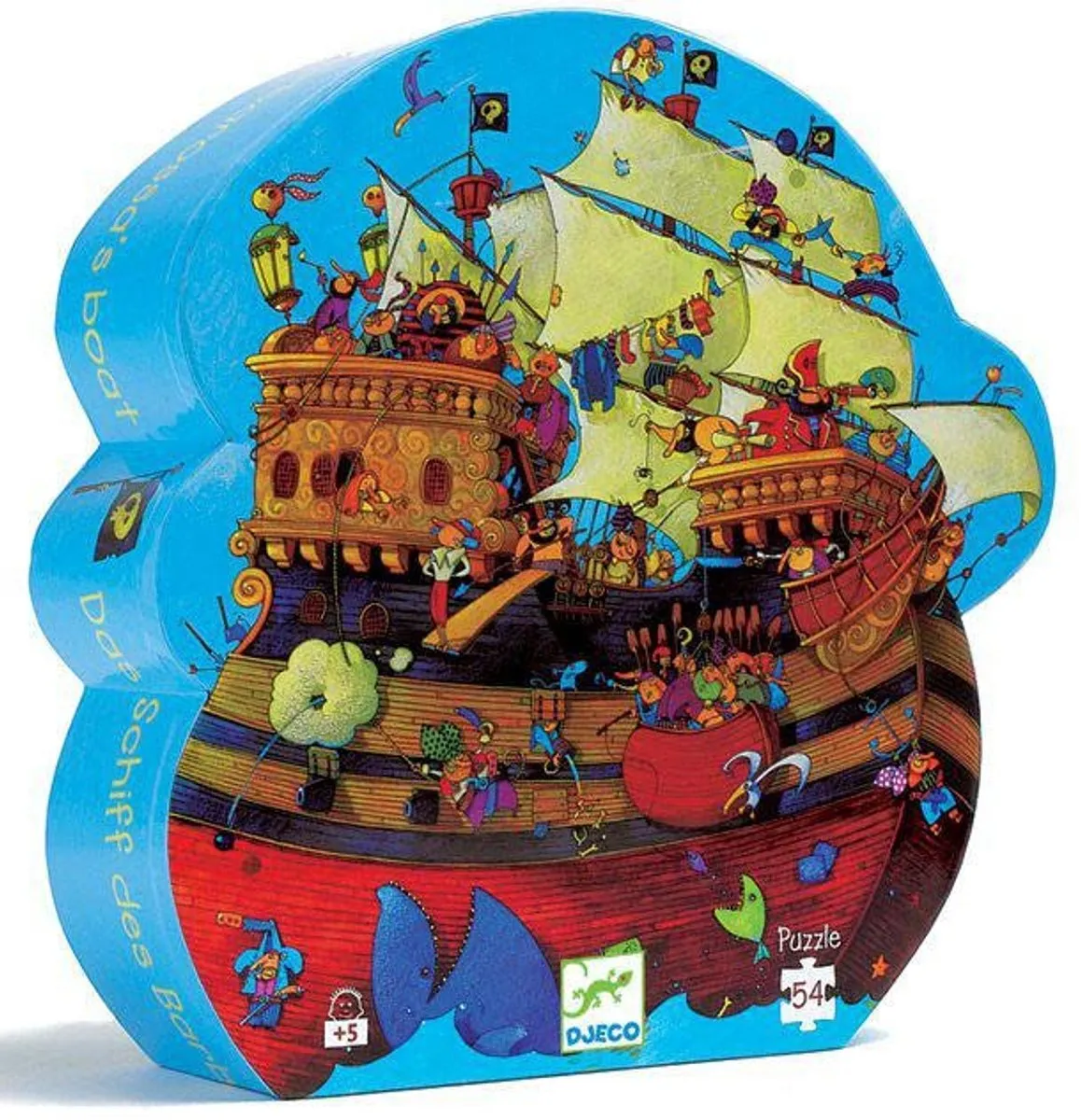 Djeco Puzzel De Boot van Barbarossa 54 Stuks