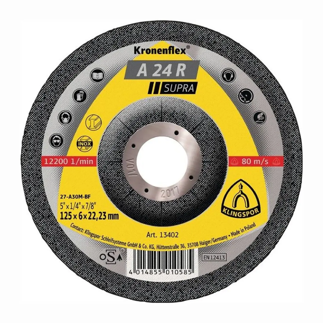 Klingspor A 24 R Supra Slijpschijf 125mm - 1 Stuk