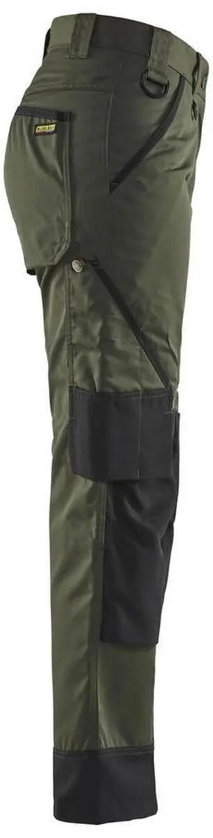 Blåkläder Dames Garden Werkbroek 7154-1835 - C44 - Army Groen/Zwart