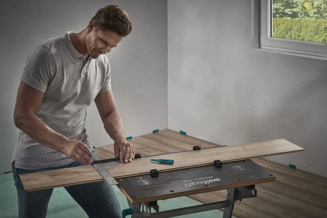 Wolfcraft Universele Verstekhaken Set 300mm & 500mm - Grijs