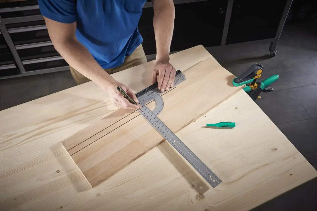 Wolfcraft Universele Verstekhaken Set 300mm & 500mm - Grijs