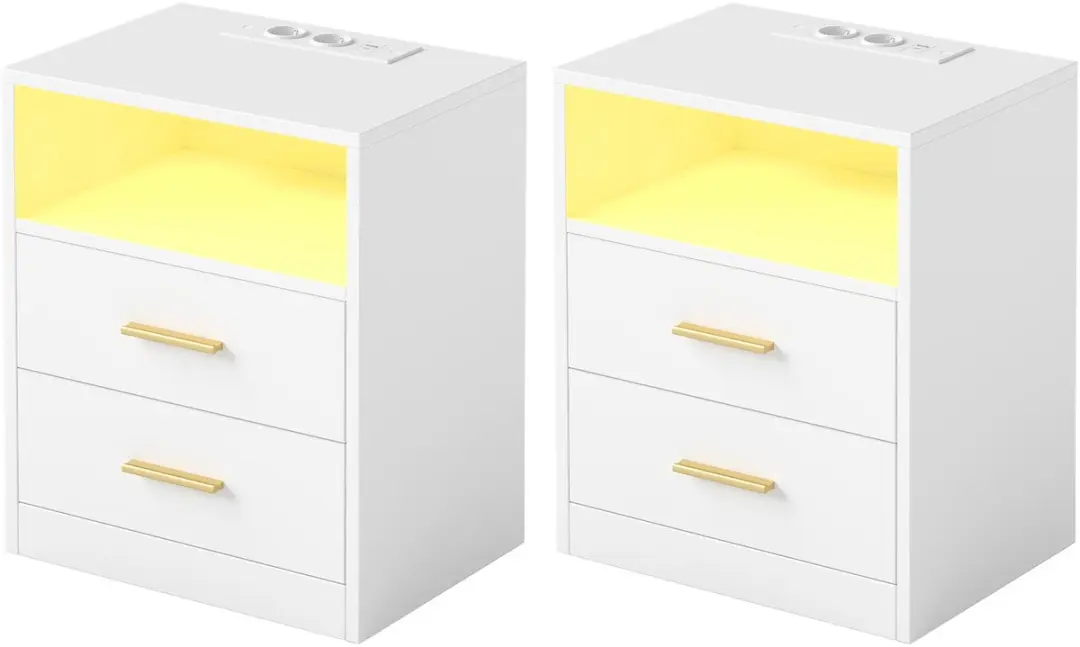 Songmics Bijzettafel met Lades