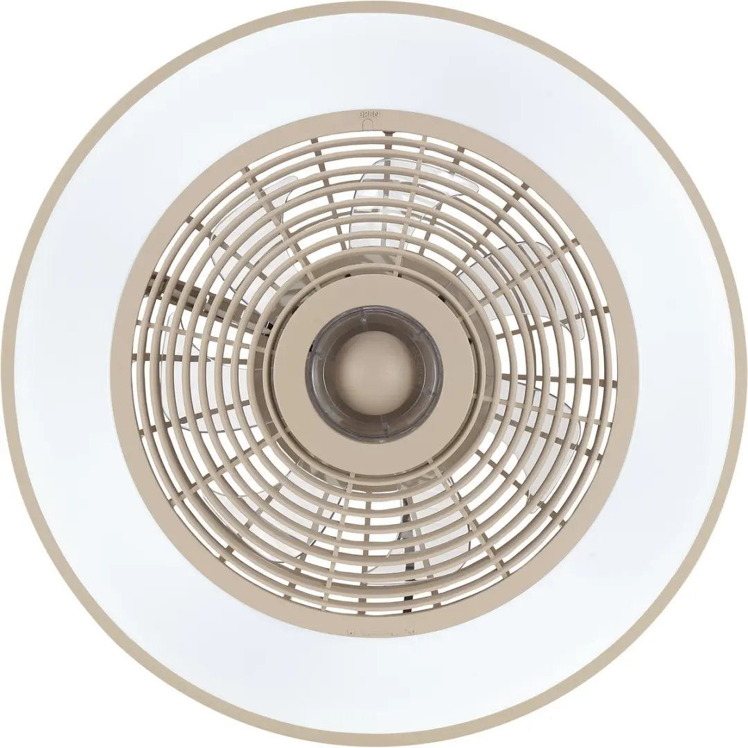 Brilliant Catania Plafondventilator - LED 40W - 7 Bladen - Beige