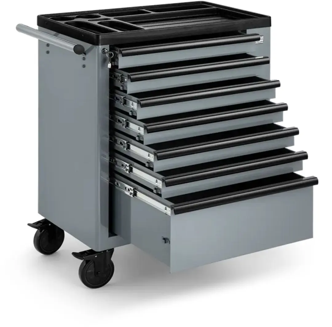 HBM Machines Gereedschapswagen 7 Lades H136062 - Zwart/Grijs