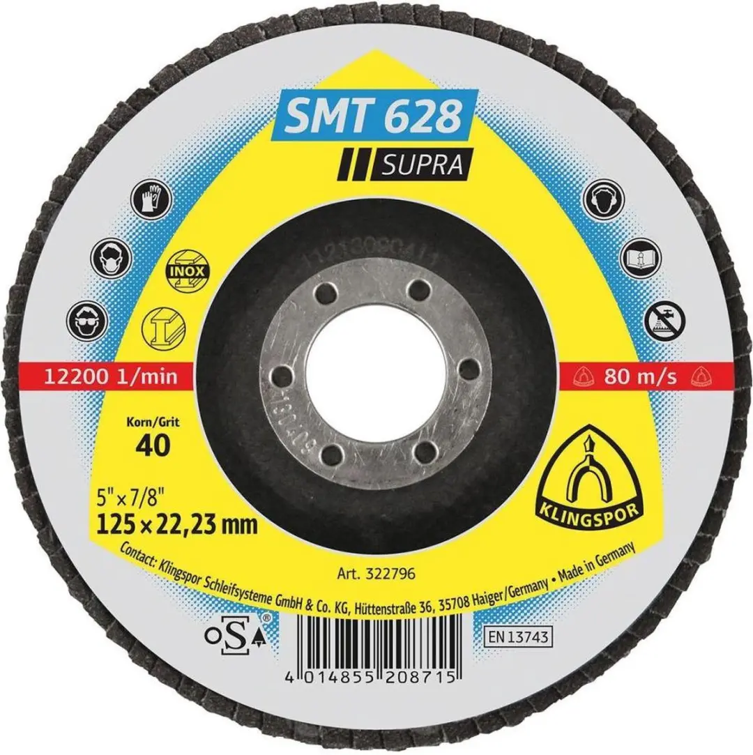 Klingspor SMT 628 Supra Lamellenschijf Ø125mm