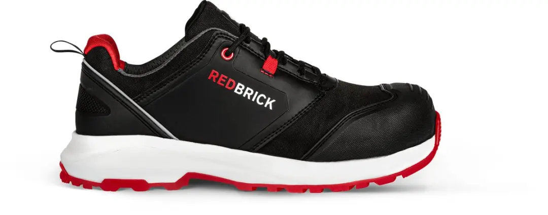 Redbrick Pulse Overnose Werkschoenen S3 - Zwart/Rood