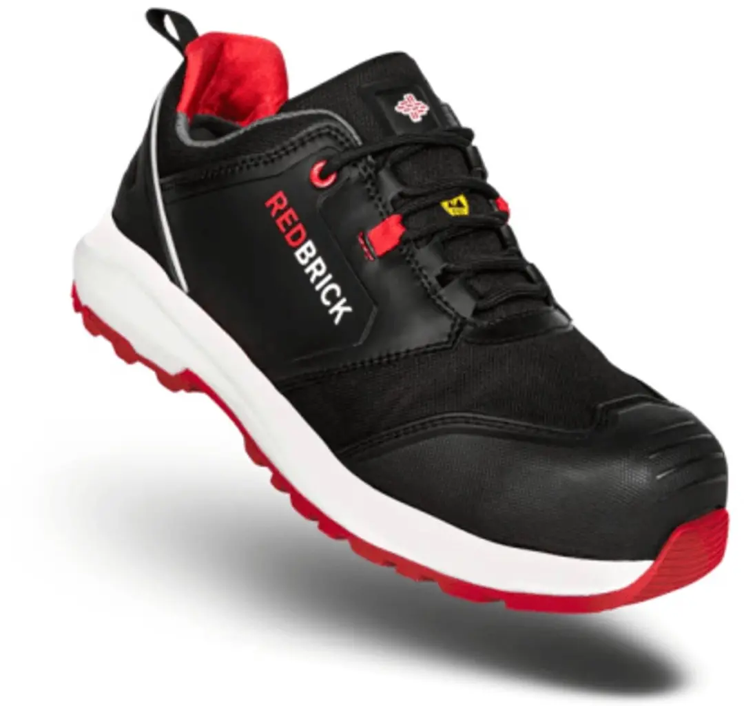 Redbrick Pulse Overnose Werkschoenen S3 - Zwart/Rood