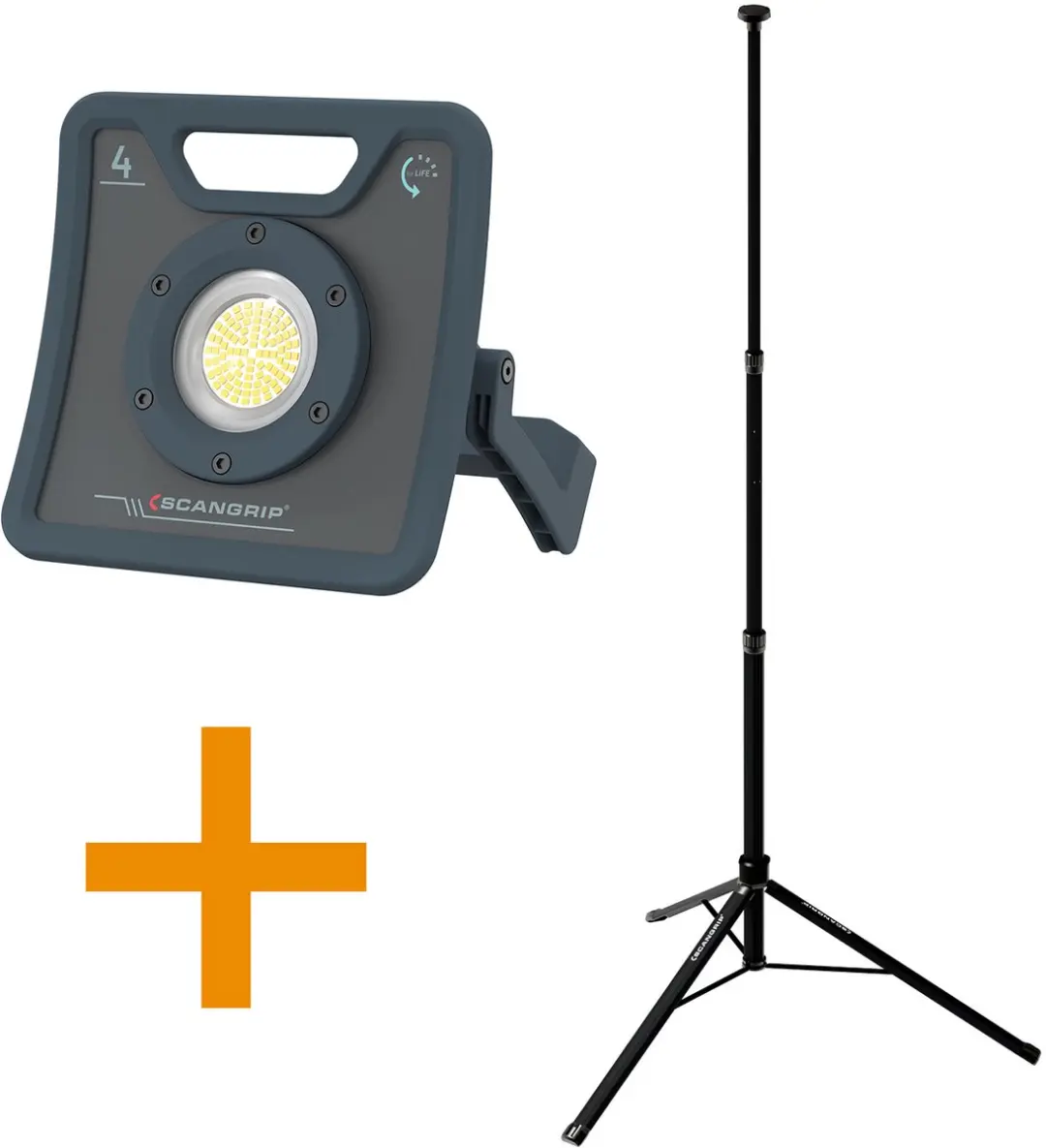 Scangrip Nova 4 for LIFE Werklamp - Statiefset