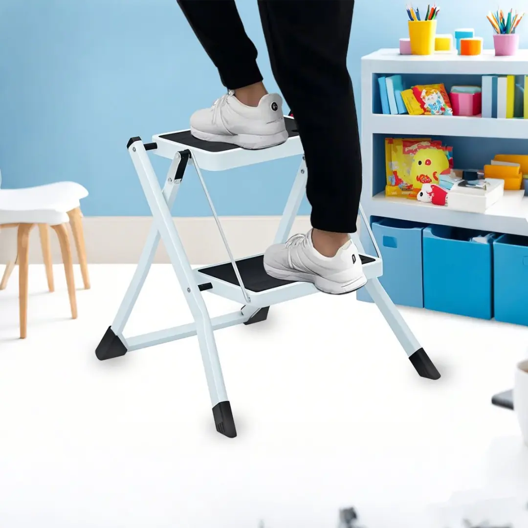 Songmics Trapladder 2 Treden Opklapbaar