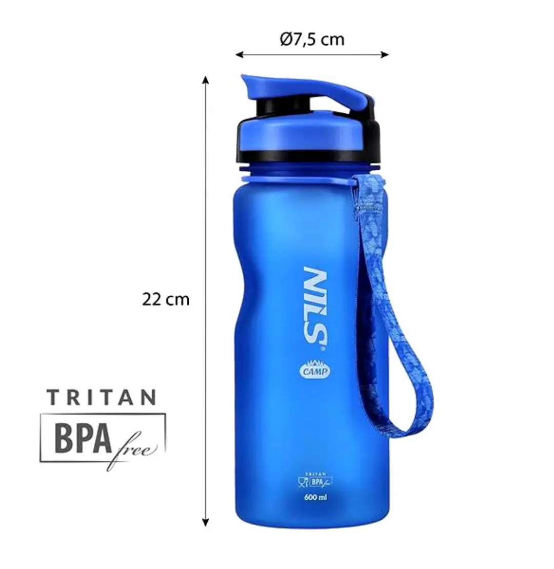 Nils Tritan Sportfles 600ml - Blauw