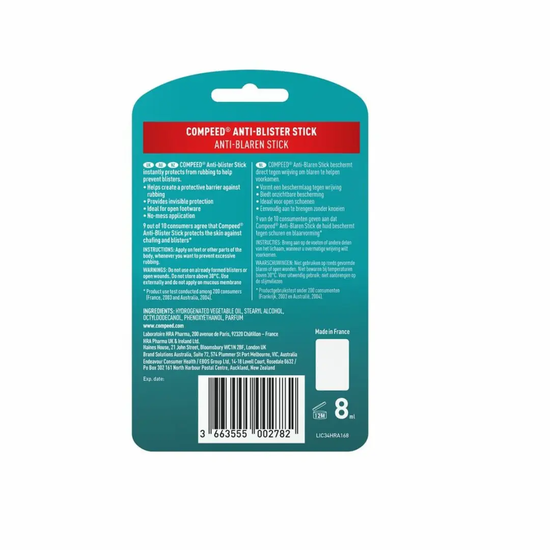 Compeed Anti-Blaren Stick 2x8mg