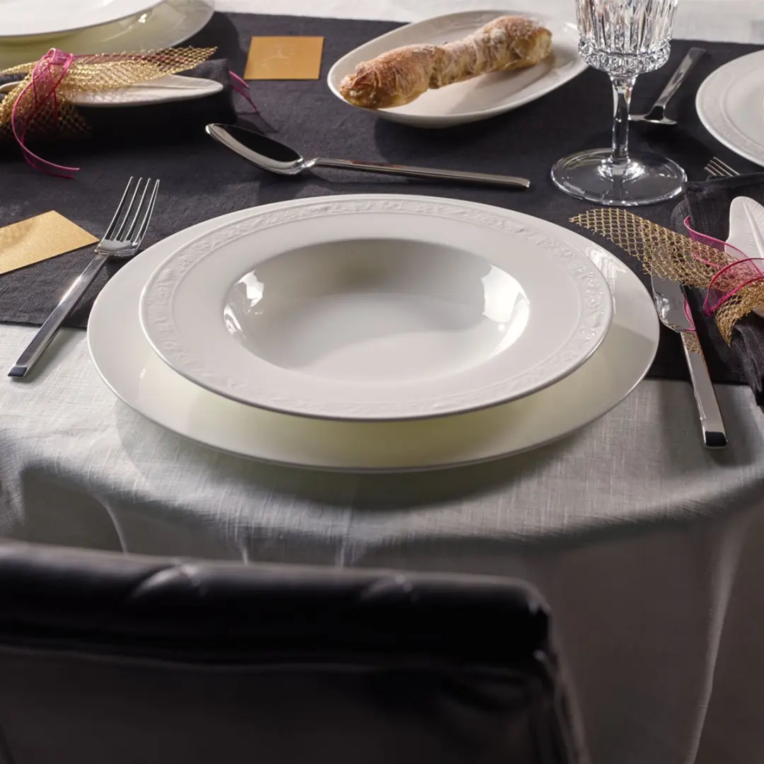 Villeroy & Boch White Pearl Suppenteller - Ø24,8cm - 6 Stuks