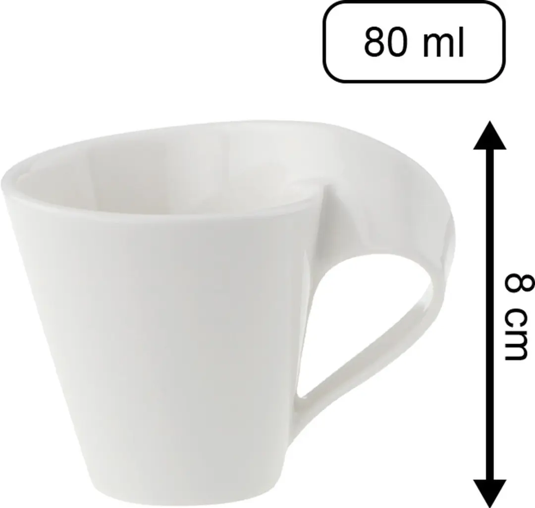 Villeroy & Boch NewWave Mokka-/Espressotasse 80ml - 6 Stuks