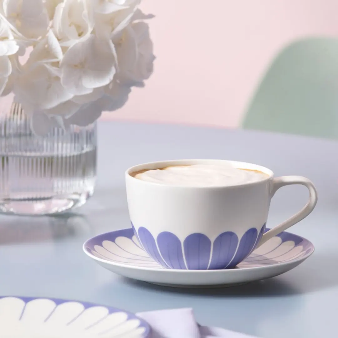Villeroy & Boch Cappuccinotassen Fleur Couleur - 300ml - 6 Stuks - Roze - afbeelding 6 van 6