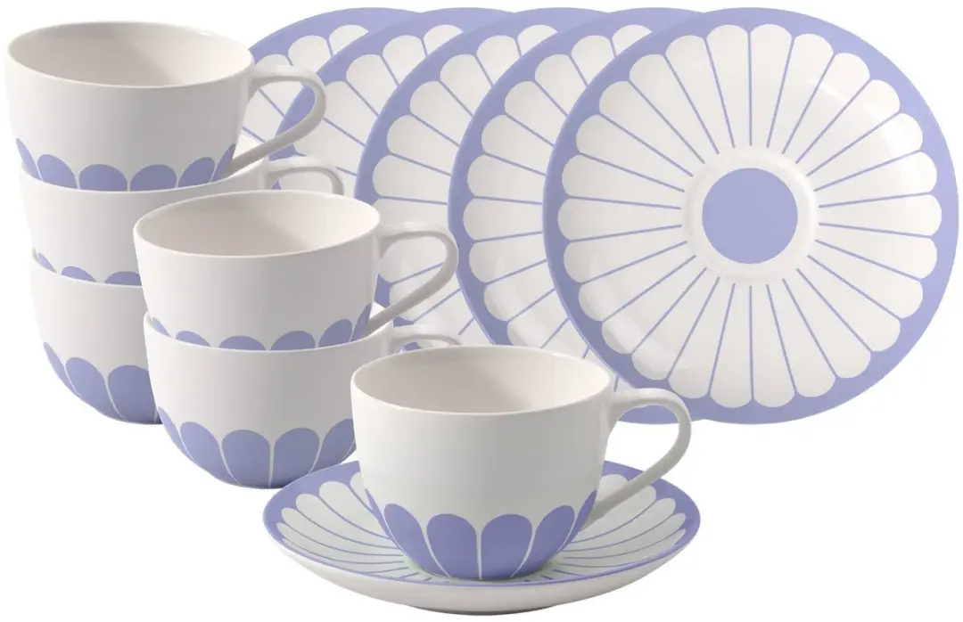 Villeroy & Boch Cappuccinotassen Fleur Couleur - 300ml - 6 Stuks - Roze