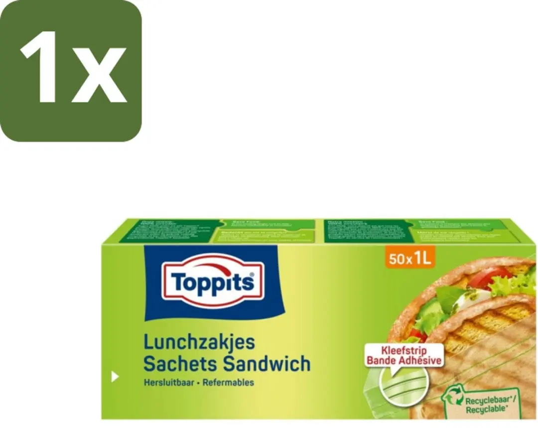 Toppits Lunchzakjes 1L