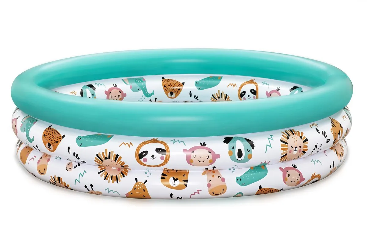 Bestway Safari Pals Kinderzwembad 102cm - 3 Ringen - Meerkleurig - afbeelding 6 van 6