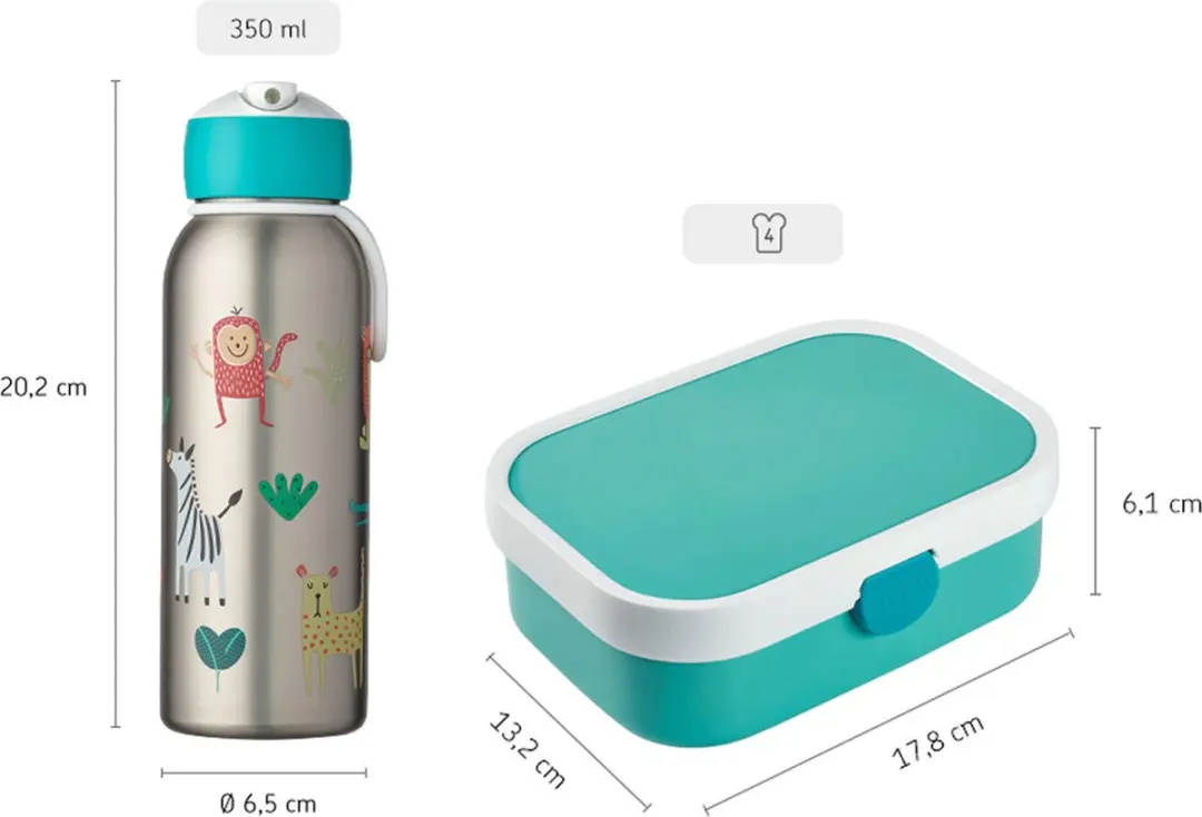 Mepal Campus Set Animal Friends - 2x 0.35L